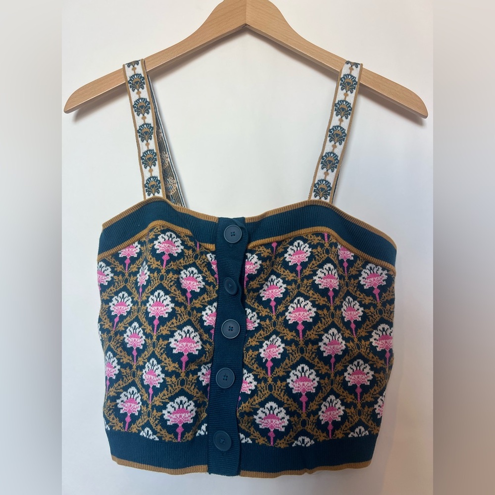 Maeve x‎ Anthropologie cropped sweater tank Medium - Picture 4 of 8